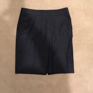 LOFT denim pencil skirt